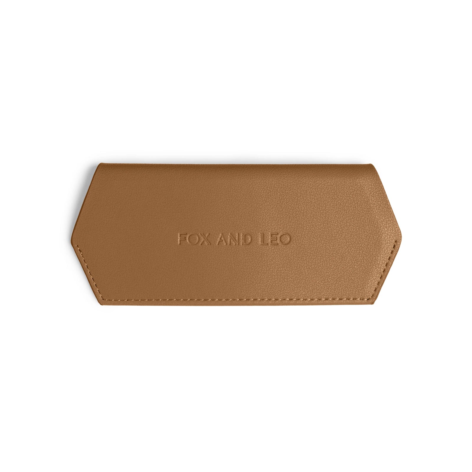 Fox and Leo Slimline Glasses Case - Tan