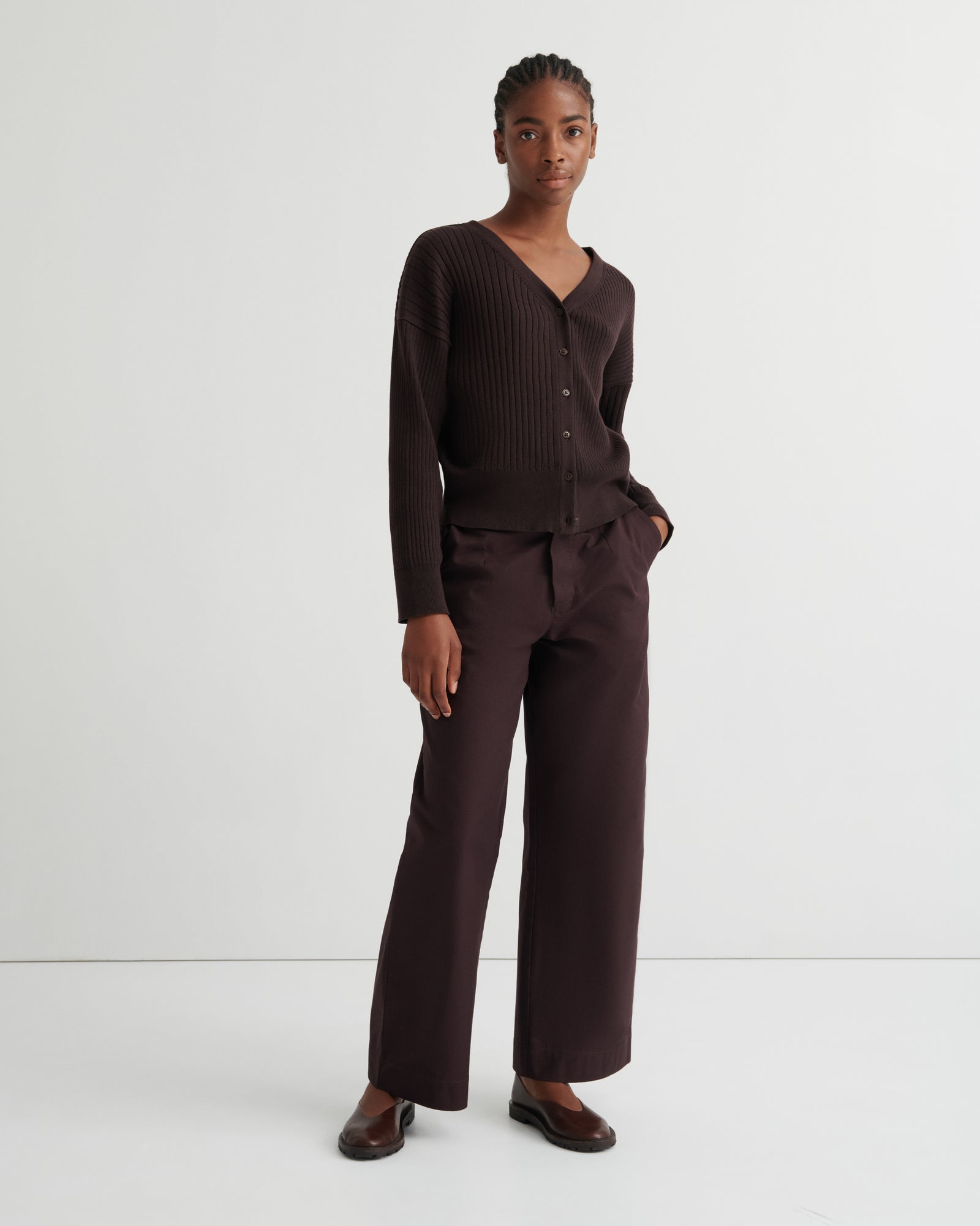 Kowtow Field Cardigan - Sable