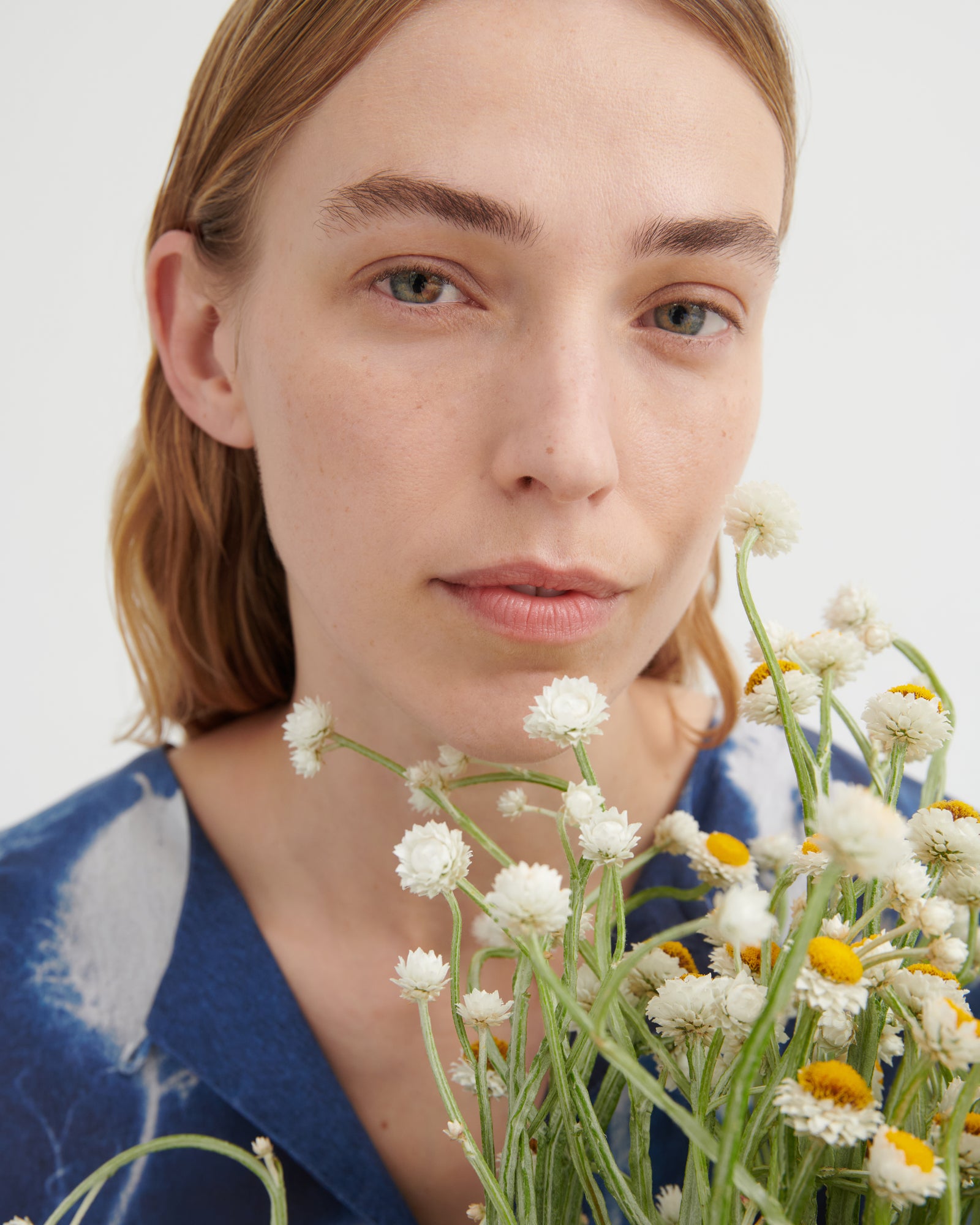Kowtow Nigella Dress - Cyanotype Floral