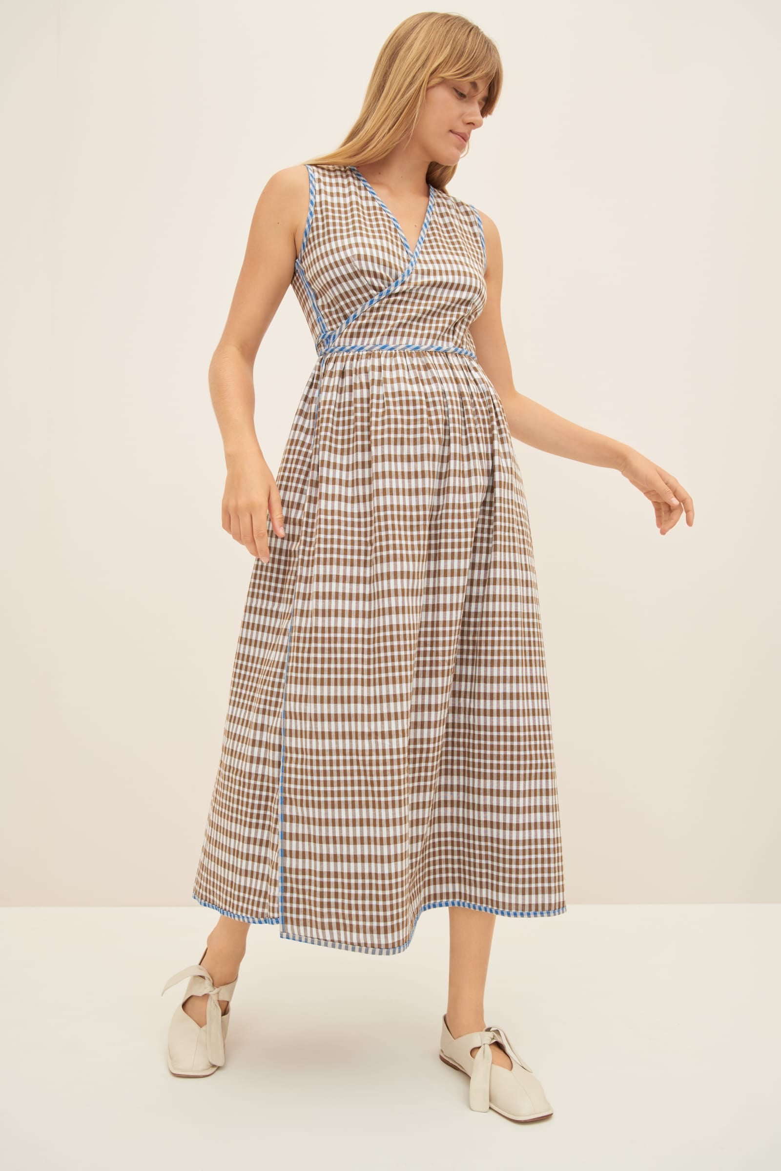 Kowtow Outline Dress - Duo Check