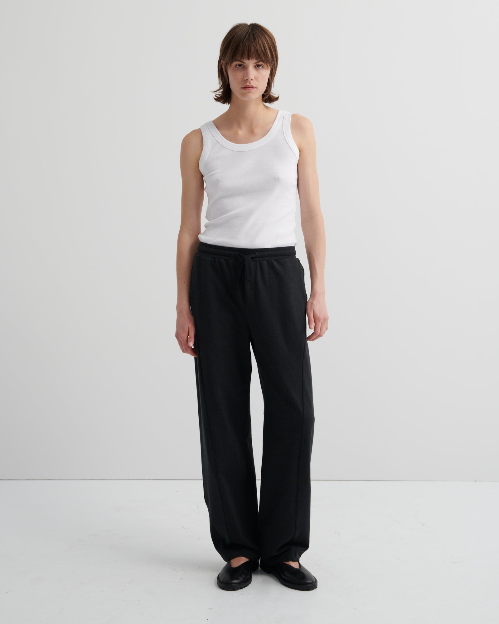 Kowtow Intent Trackpant - Charcoal Marle