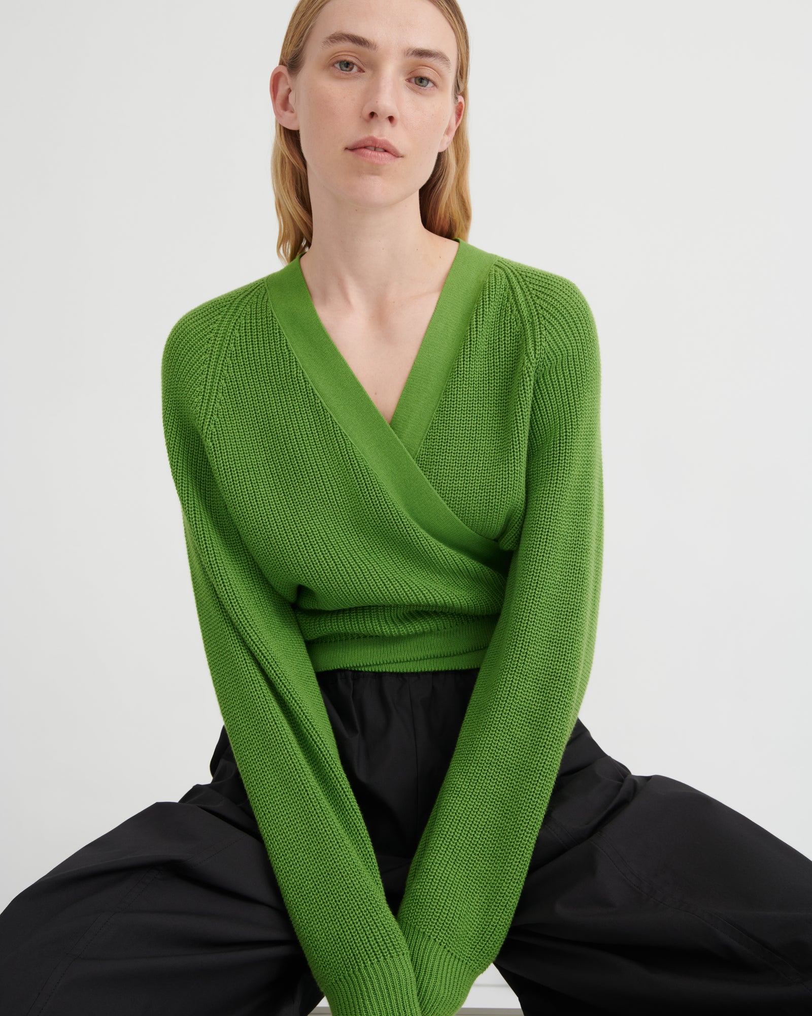 Kowtow Composure Cardigan - Spring Green