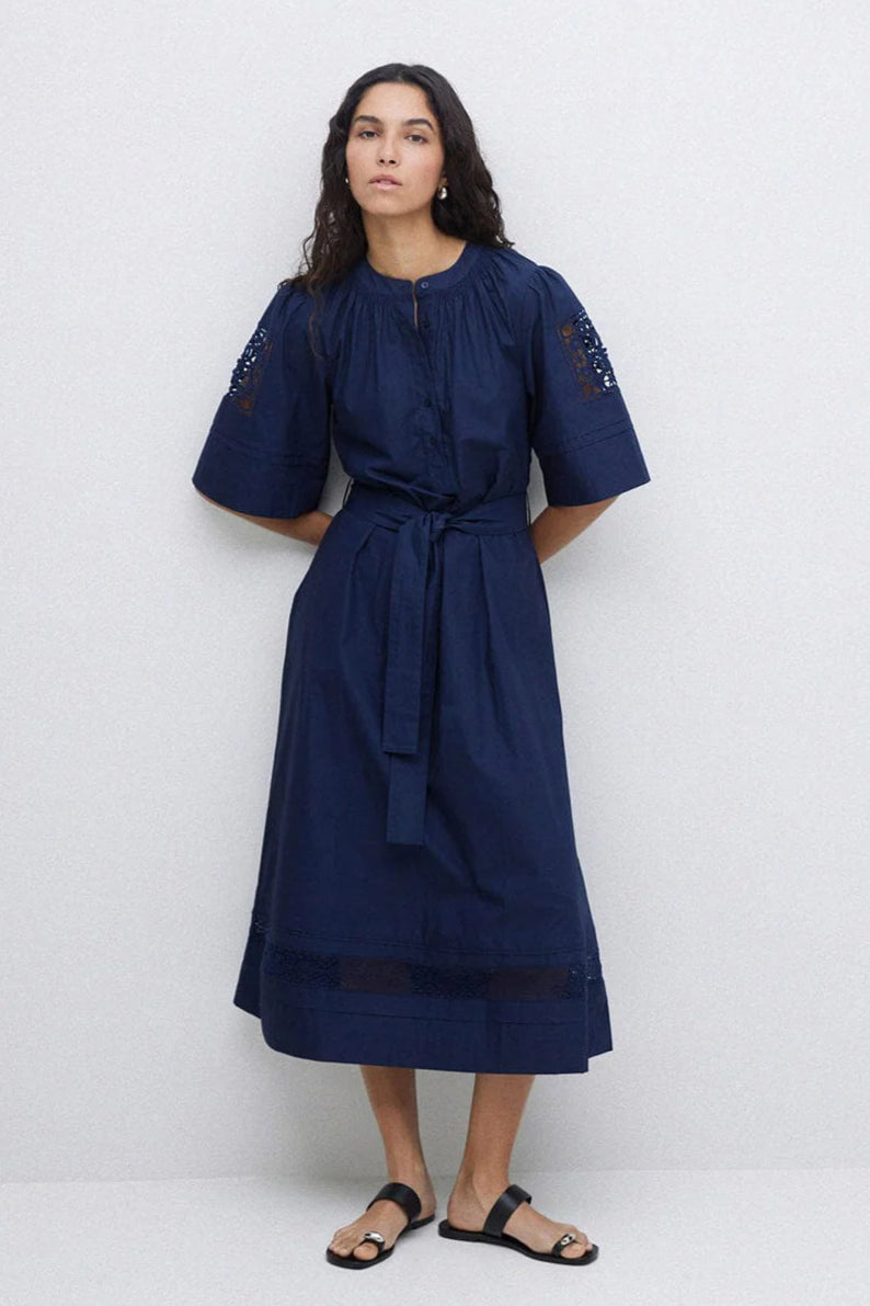 Yerse Hanoi Dress - Navy