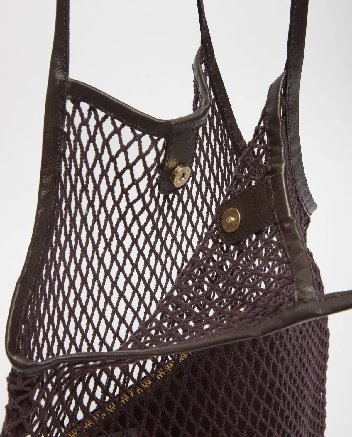 Yerse Mesh Shopper Bag - Chocolate