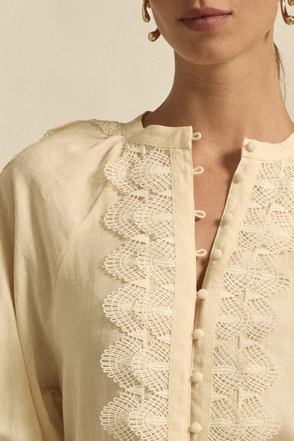 Zoe Kratzmann Bouquet Top - Porcelain