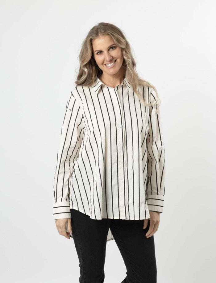 Stella & Gemma Zola Shirt - Black Stripe