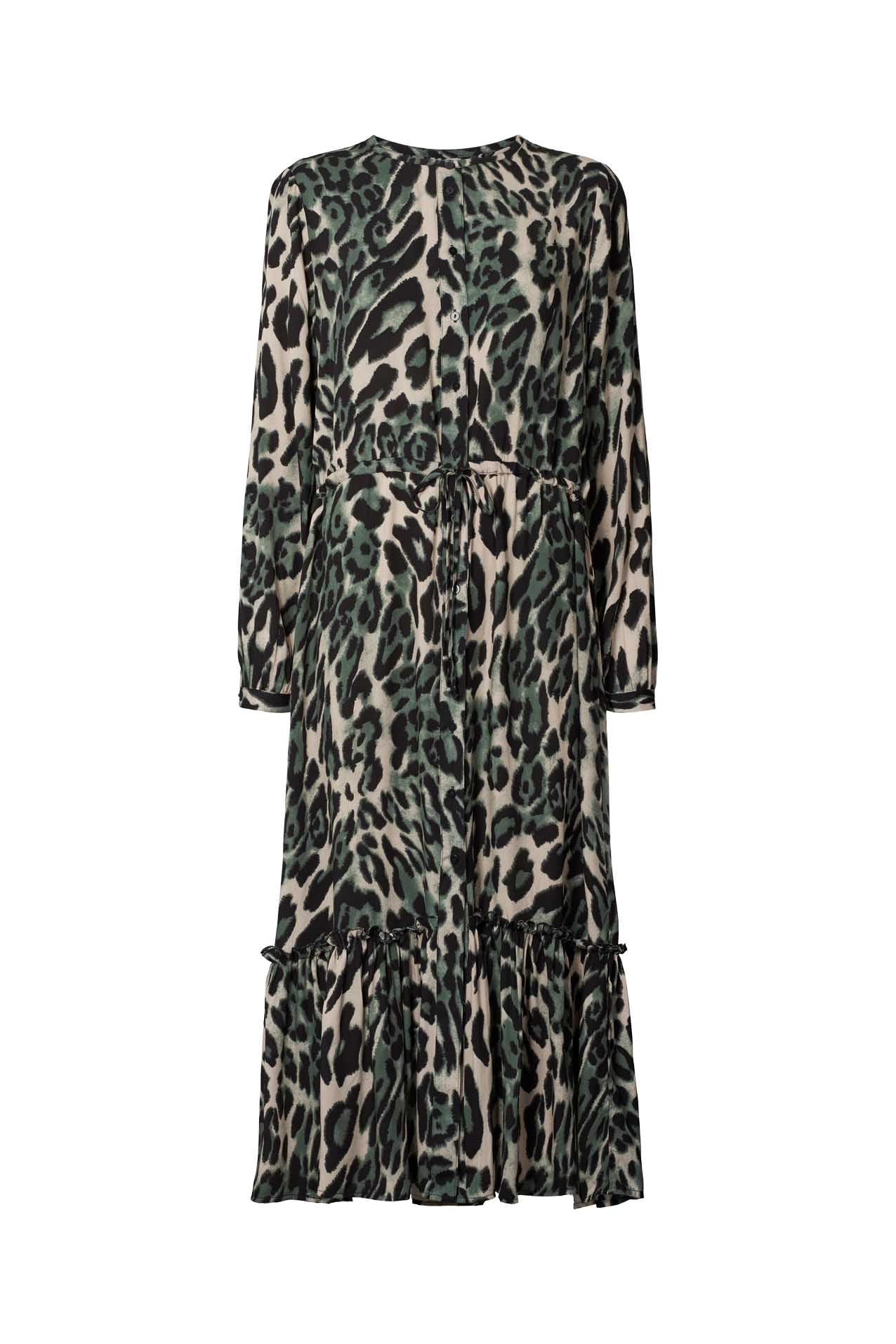 Lollys Laundry Anastacia Dress - 72 Leopard Print Dark