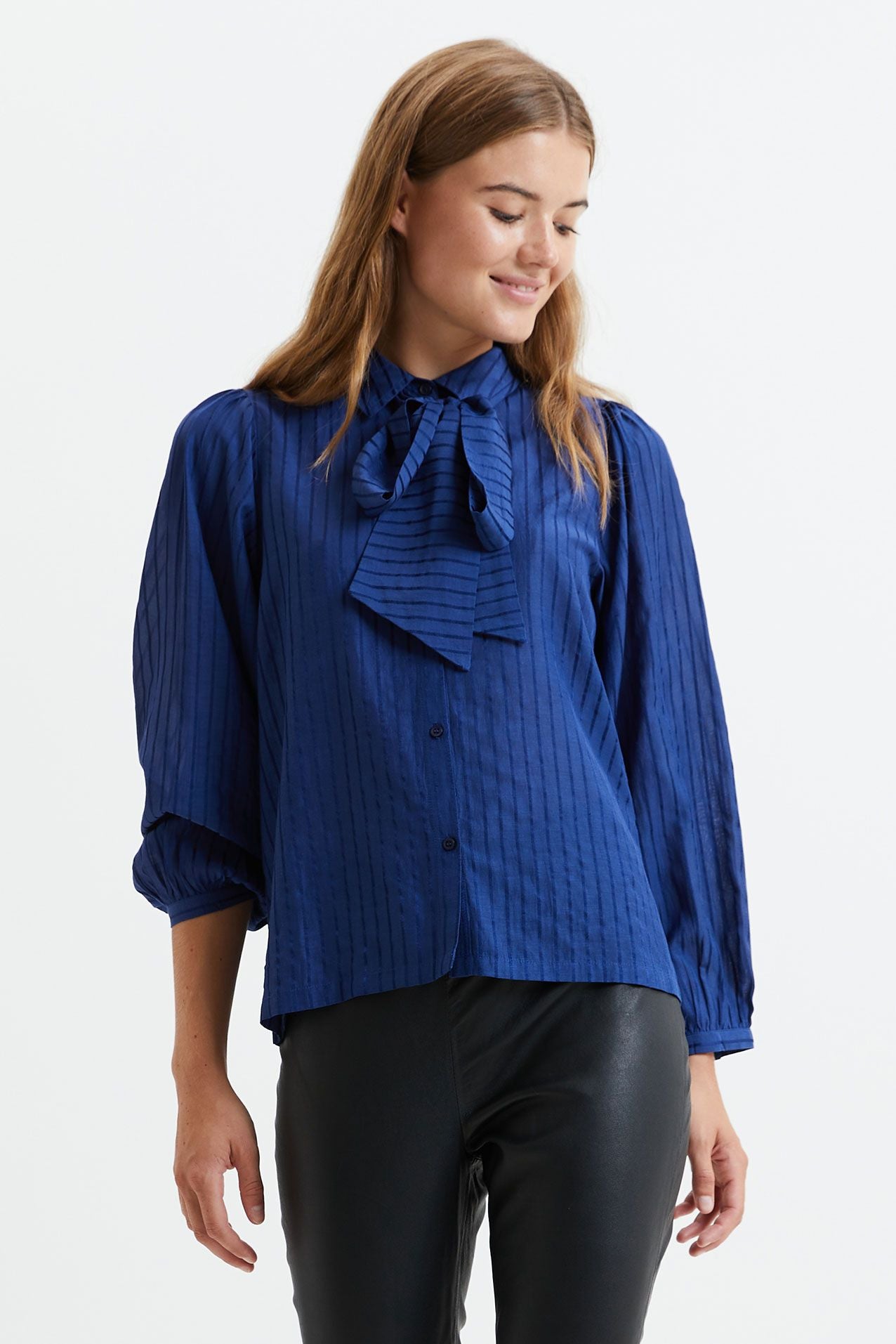Lollys Laundry Ellie Shirt - Dark Blue Stripe