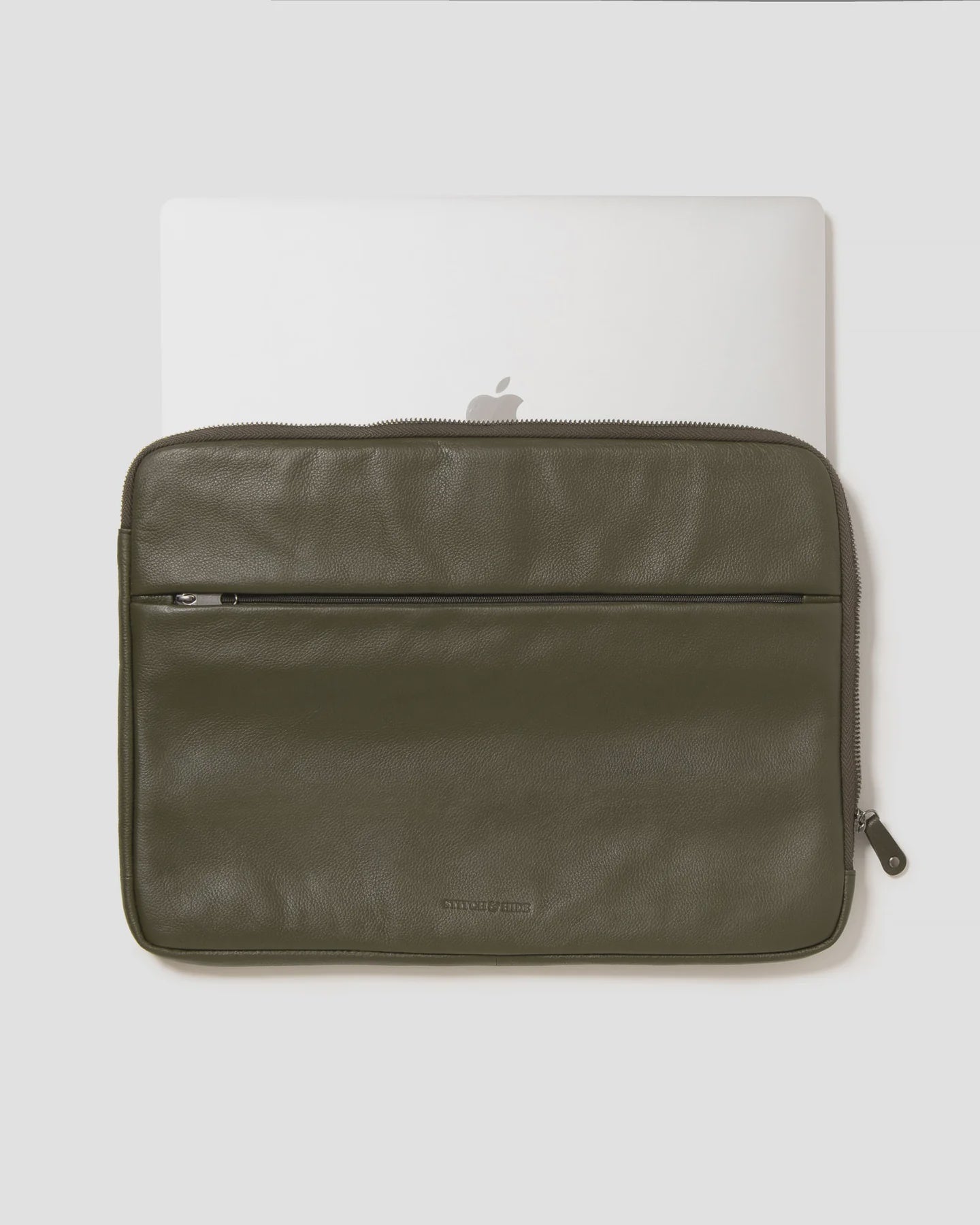 Stitch & Hide Remy Laptop Case - Olive/15"