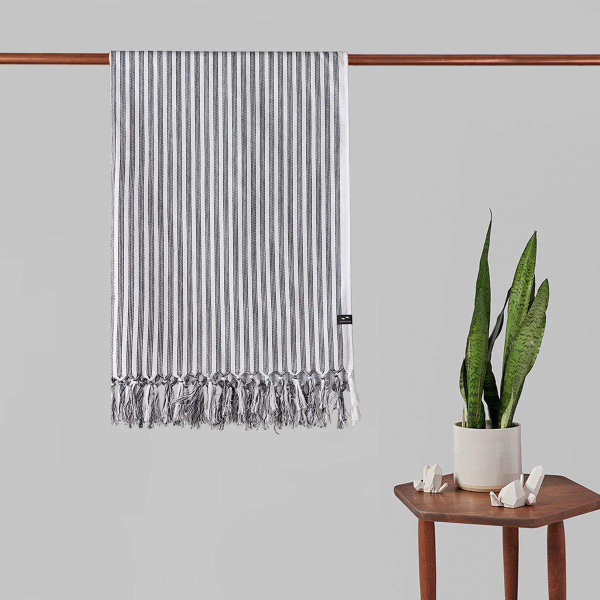 Slowtide Turkish Towel - Koko Black Stripe