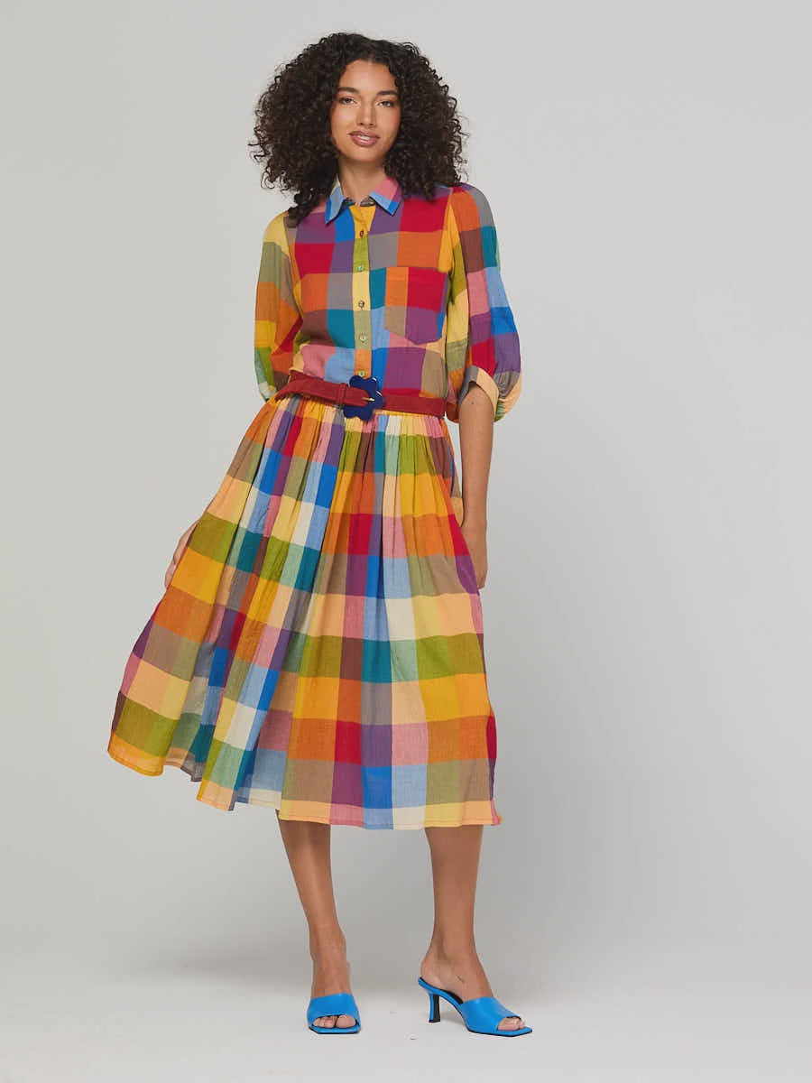 Boom Shankar Sami Skirt -  Kingston Check