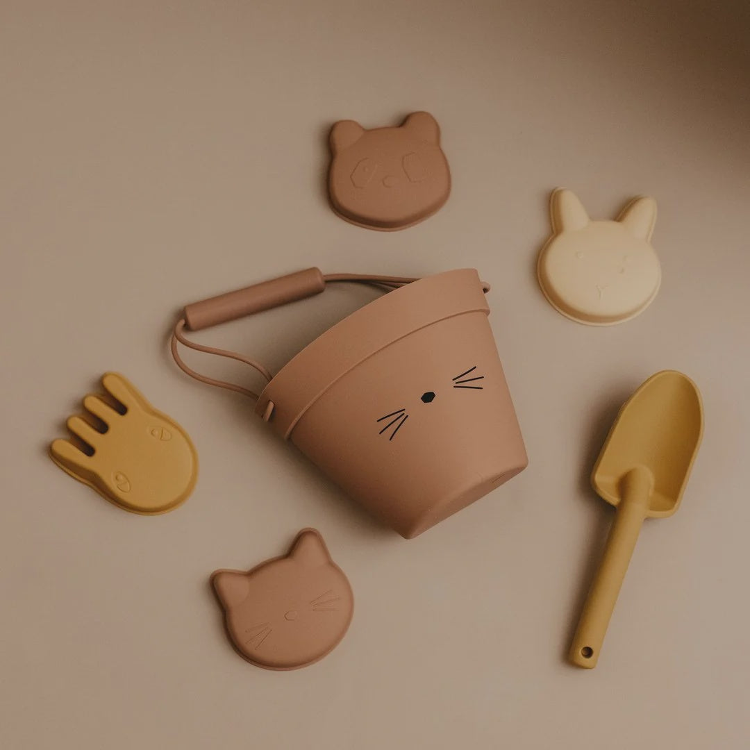 Classical Child Beach Bucket Set - Pink Cat