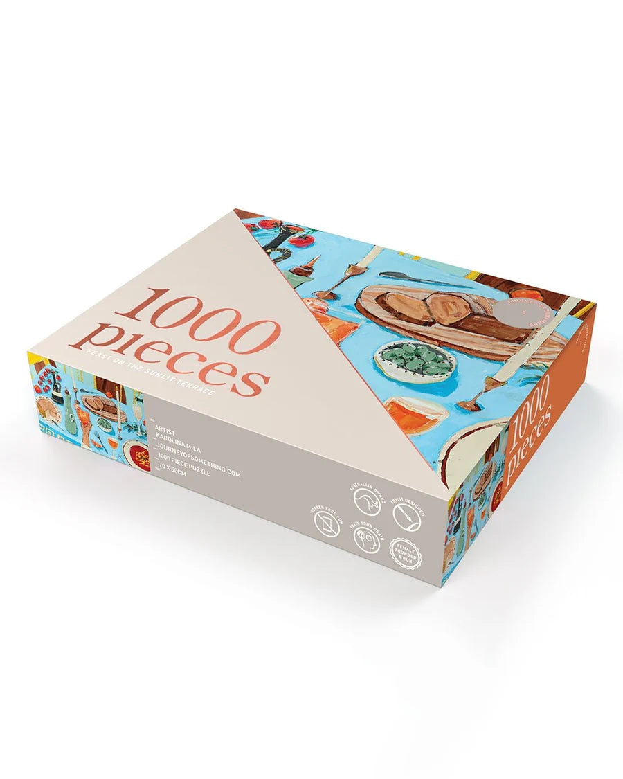 Feast On the Sunlit Terrace Puzzle - 1000pc