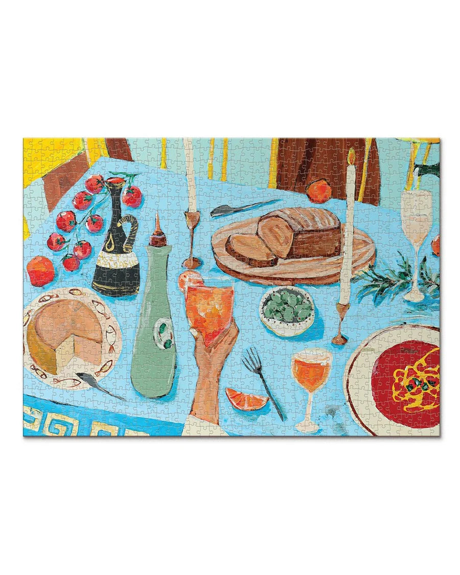 Feast On the Sunlit Terrace Puzzle - 1000pc