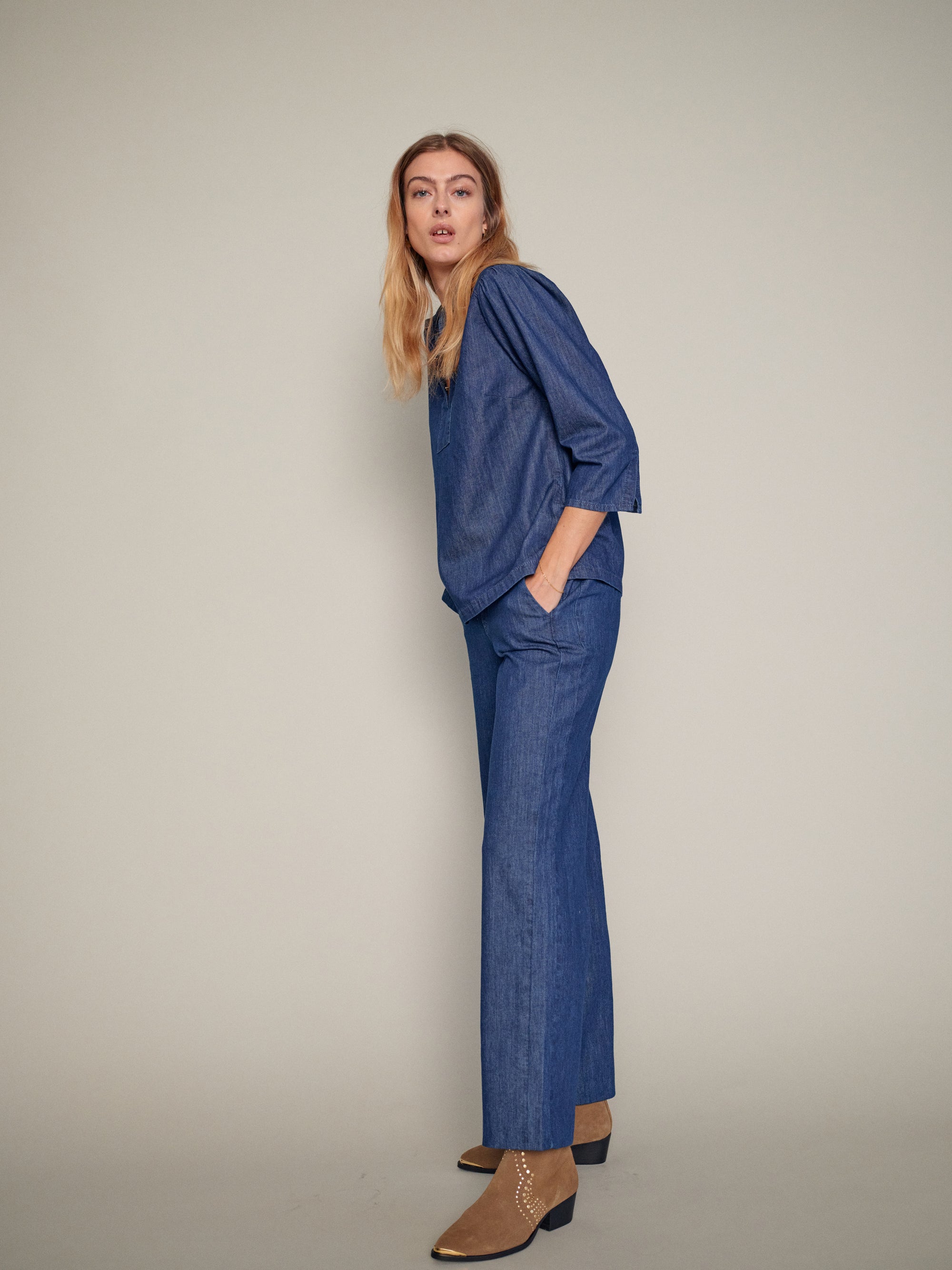 Mos Mosh Bai Denim Pant - Dark Blue