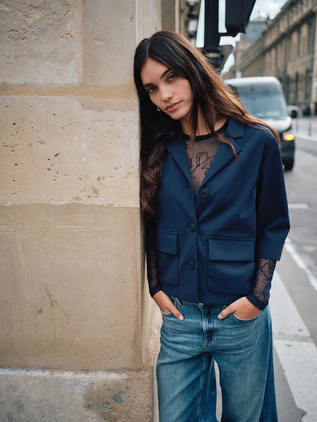 Mos Mosh Loretta Velvet Leafy Top