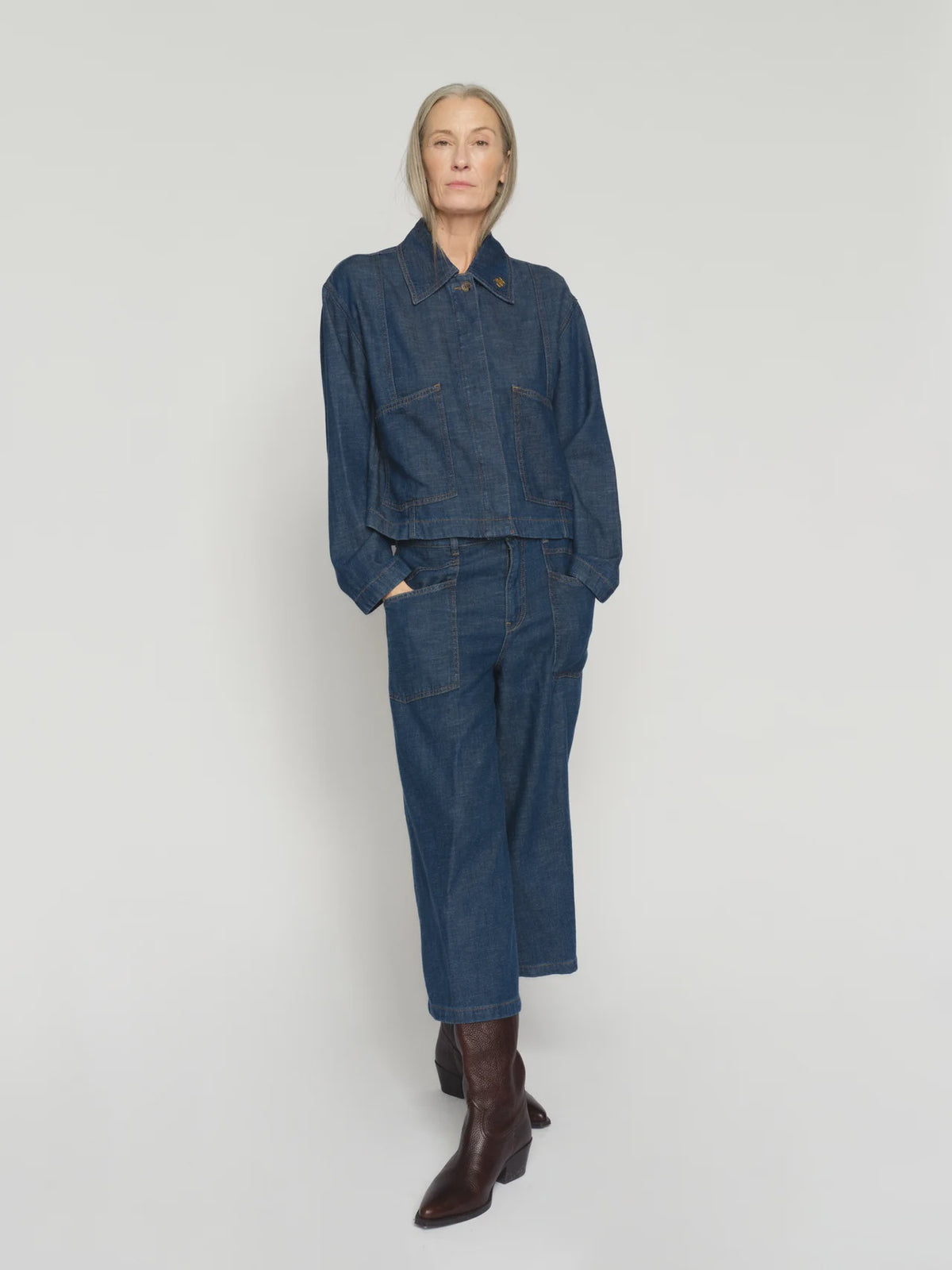 Mos Mosh Culotte Arge Jeans - Dark Blue
