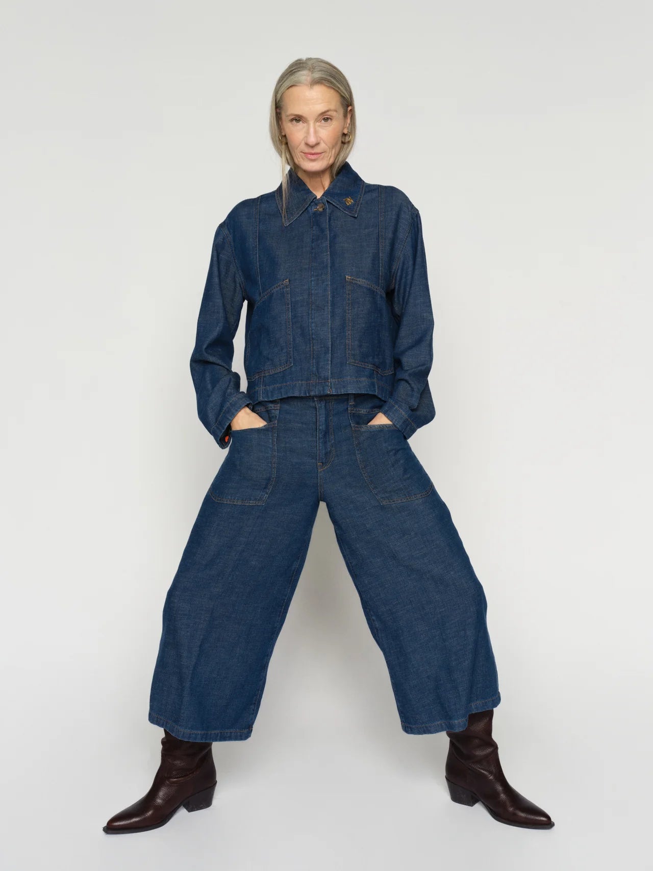 Mos Mosh Culotte Arge Jeans - Dark Blue