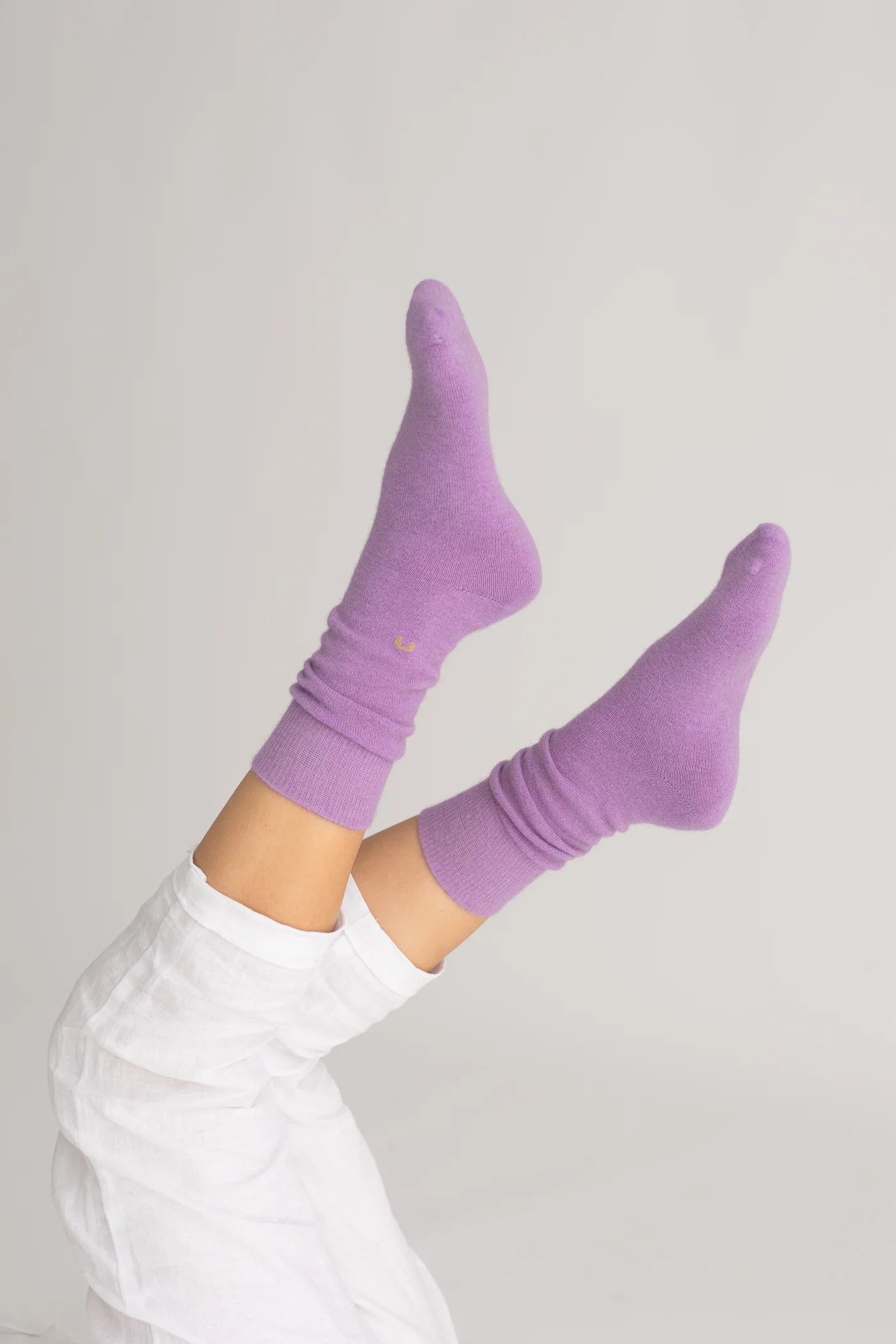 Nooan Hamilton Merino Possum Sock - Lilac Breeze