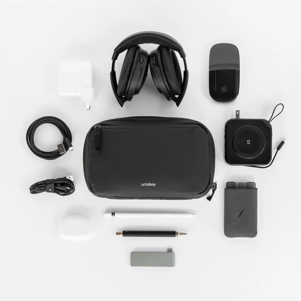 Orbitkey 2-in-1 Tech Pouch - Black