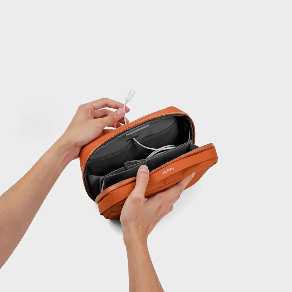 Orbitkey 2-in-1 Tech Pouch - Terracotta