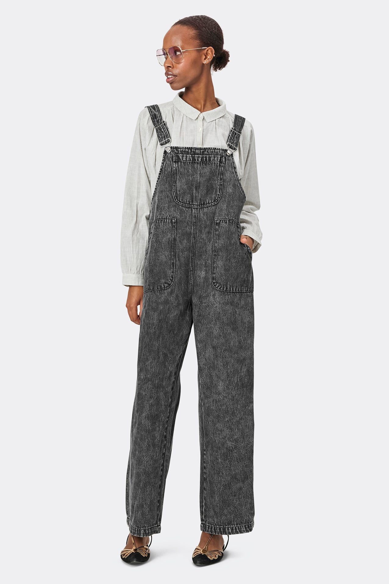 Lollys Laundry Malle Overall - 15 Dark Grey Melange