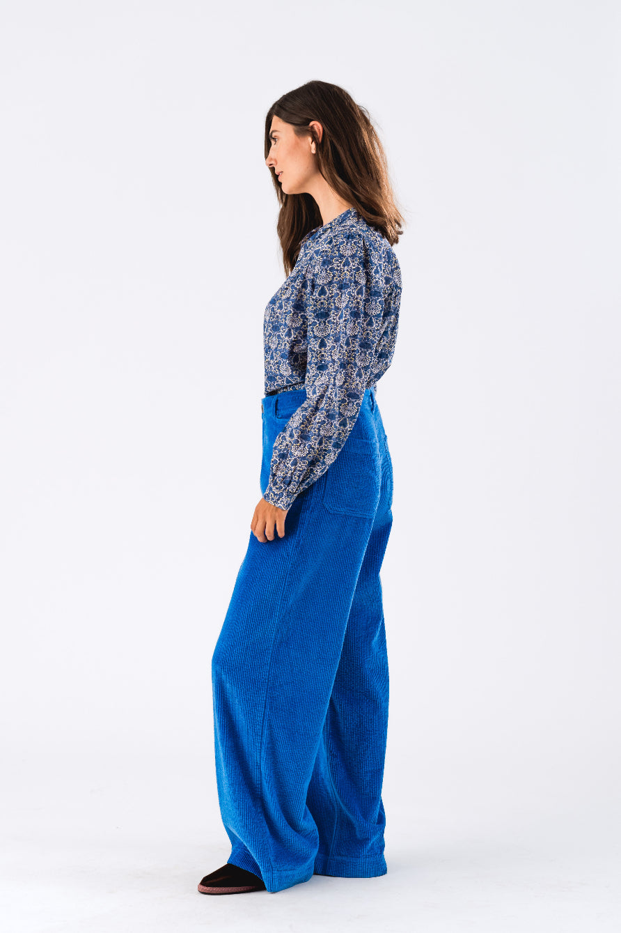 Lollys Laundry Nicky Shirt - Blue Flower
