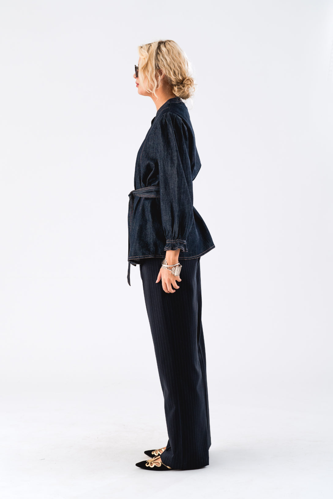 Lollys Laundry Toni Shirt - Blue Denim