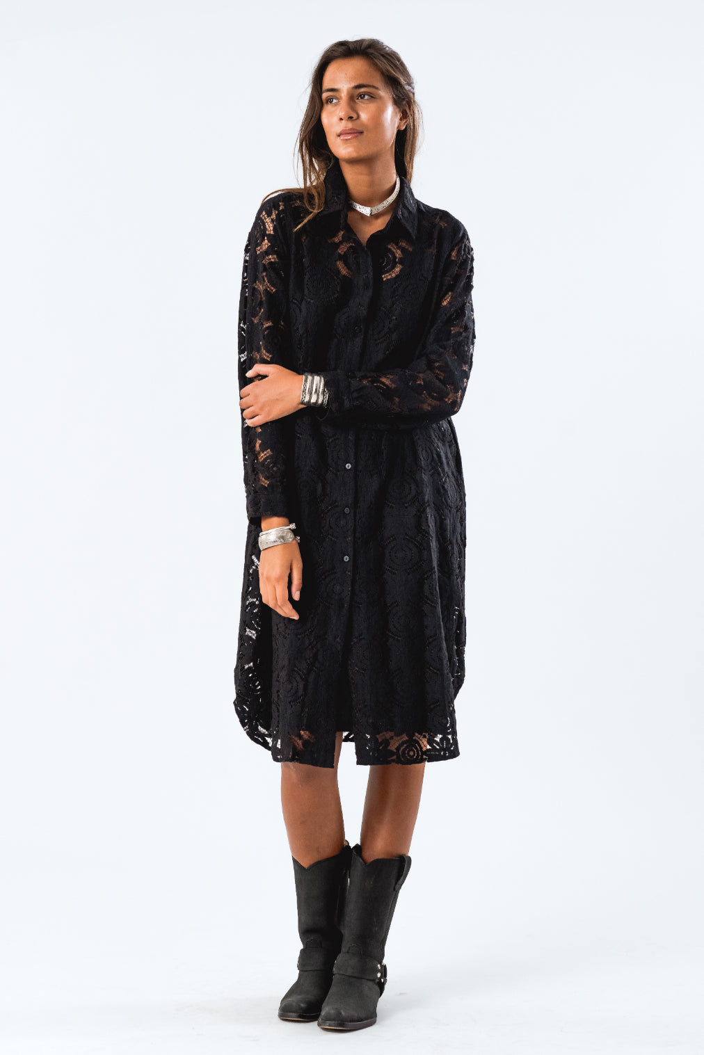 Lollys Laundry Mumba Shirt Dress - Black
