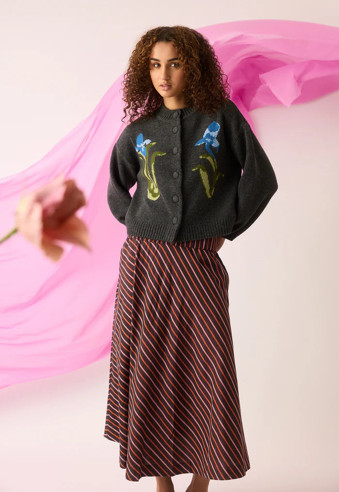 Nancybird Wave Skirt - Twilight Stripe