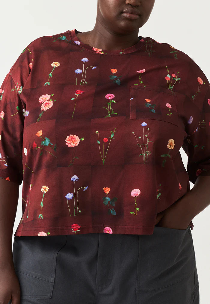 Nancybird Tasmin Boxy Tee - Bloom Tile
