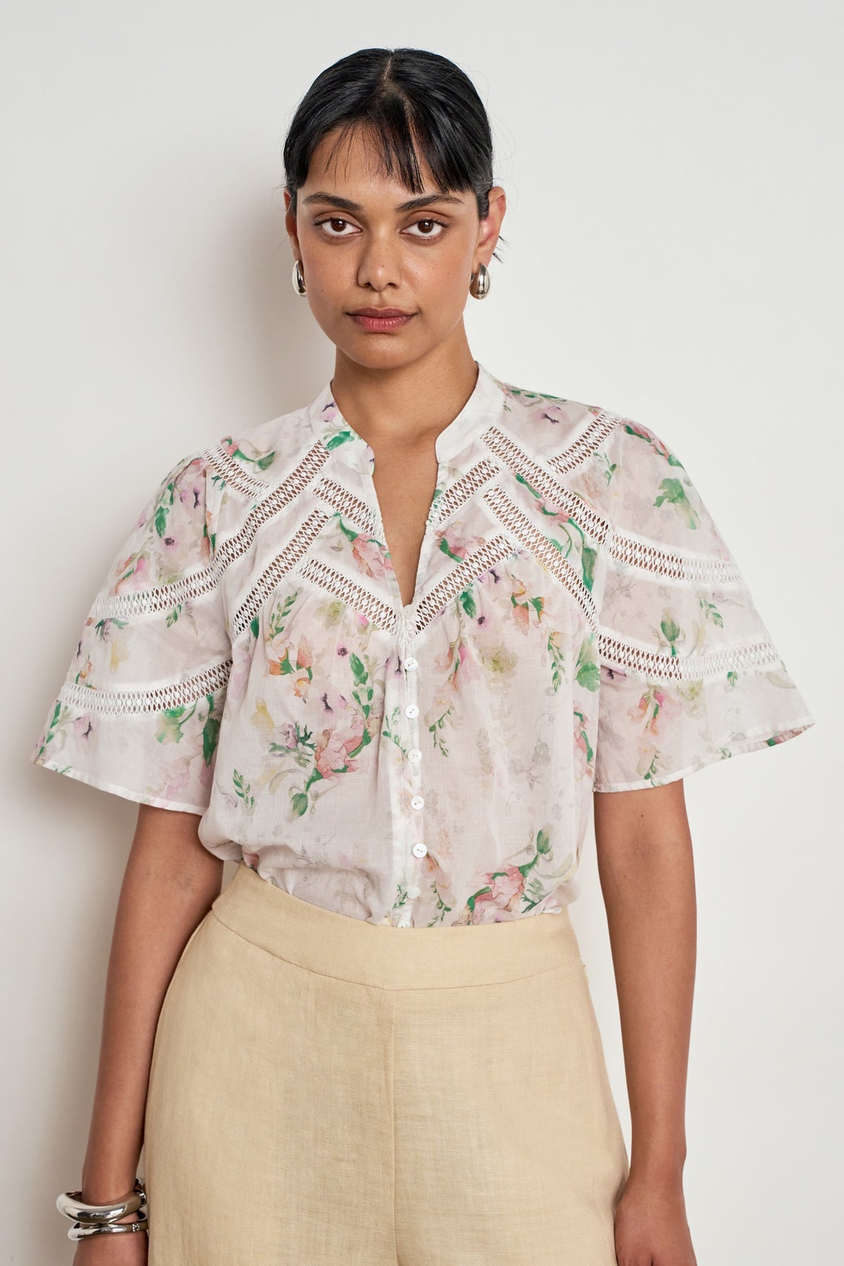 Zoe Kratzmann Pulse Top - Painterly Bloom