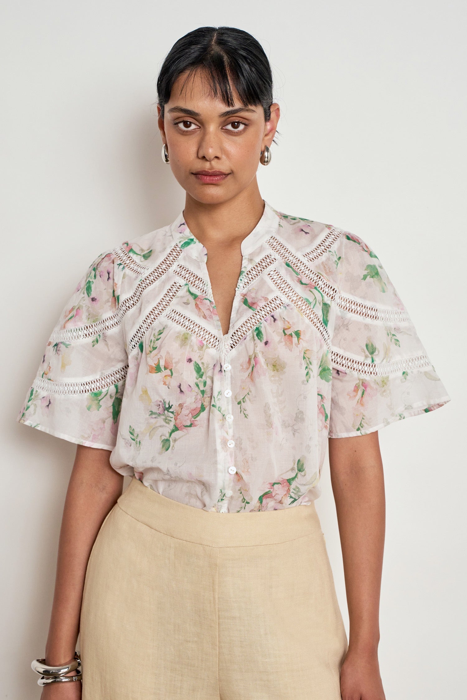 Zoe Kratzmann Pulse Top - Painterly Bloom