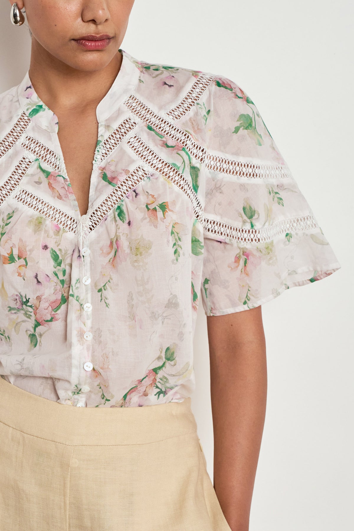 Zoe Kratzmann Pulse Top - Painterly Bloom