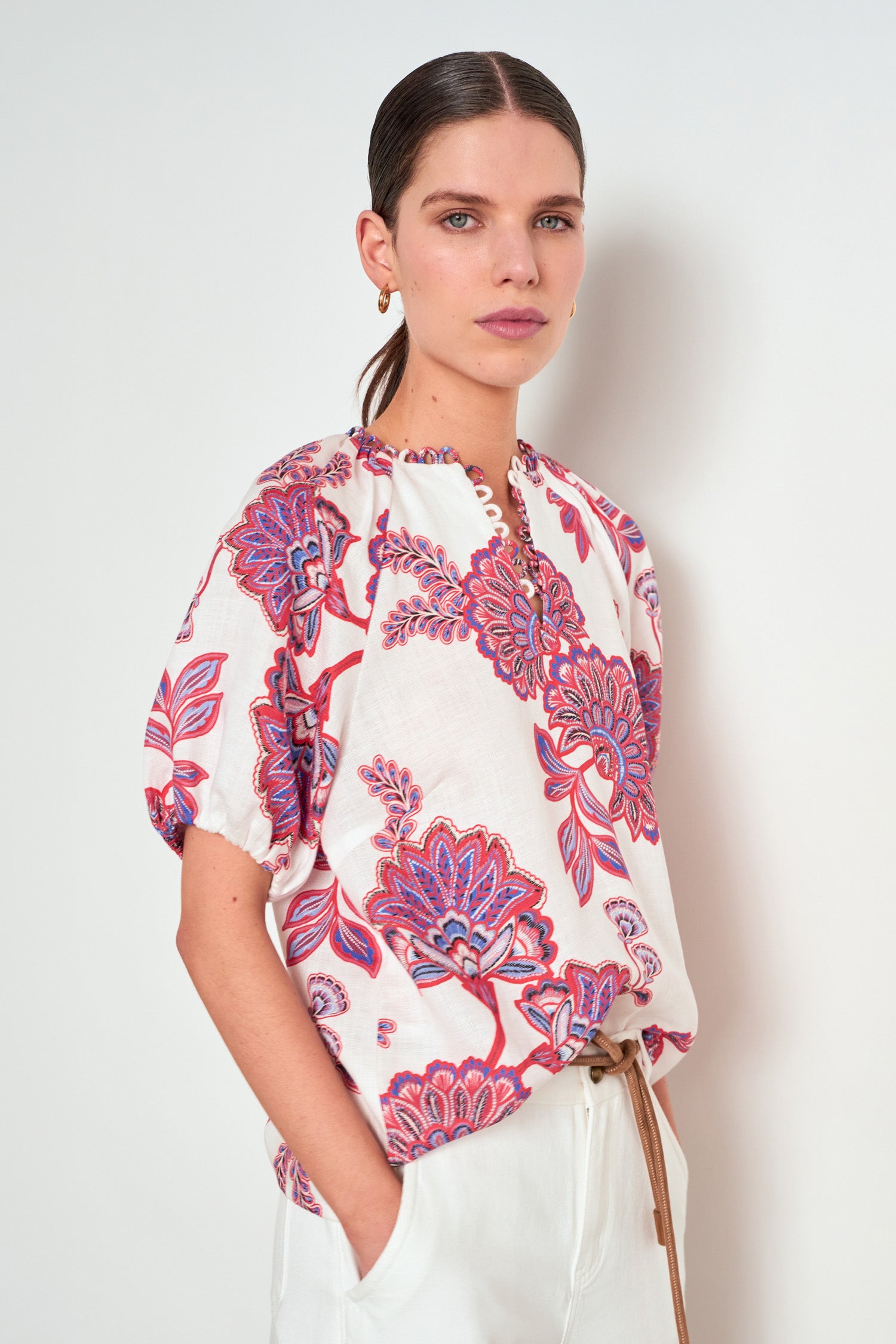 Zoe Kratzmann Perceive Top - Crimson Kgari