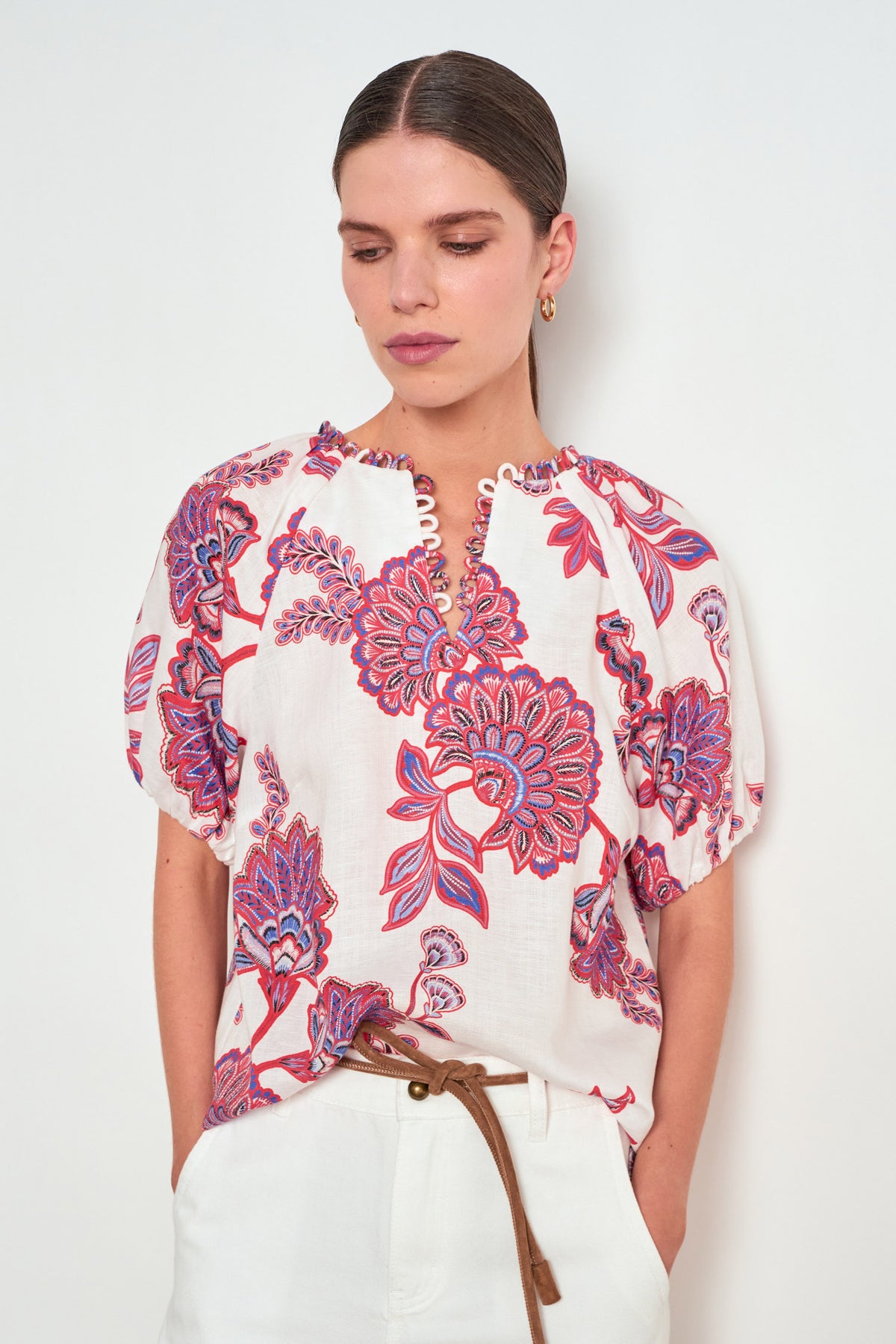 Zoe Kratzmann Perceive Top - Crimson Kgari