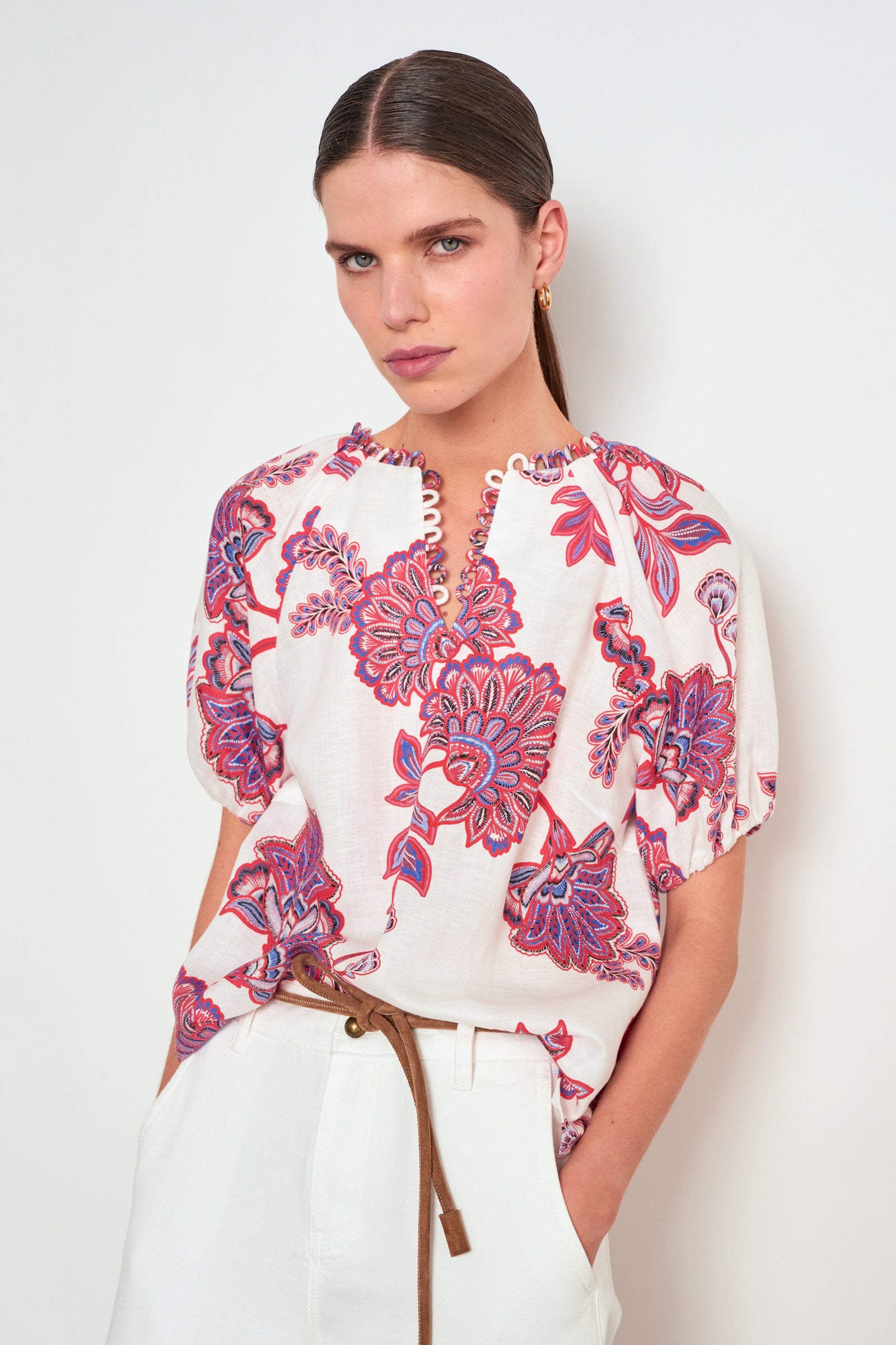 Zoe Kratzmann Perceive Top - Crimson Kgari