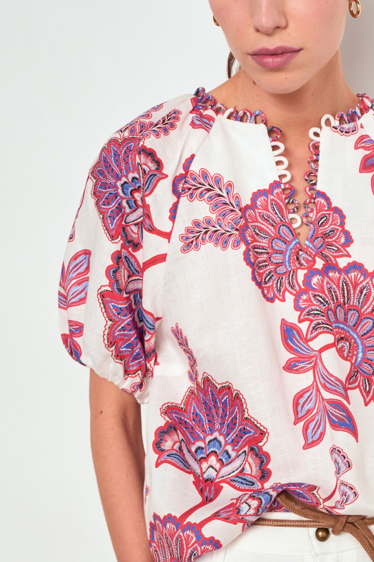 Zoe Kratzmann Perceive Top - Crimson Kgari