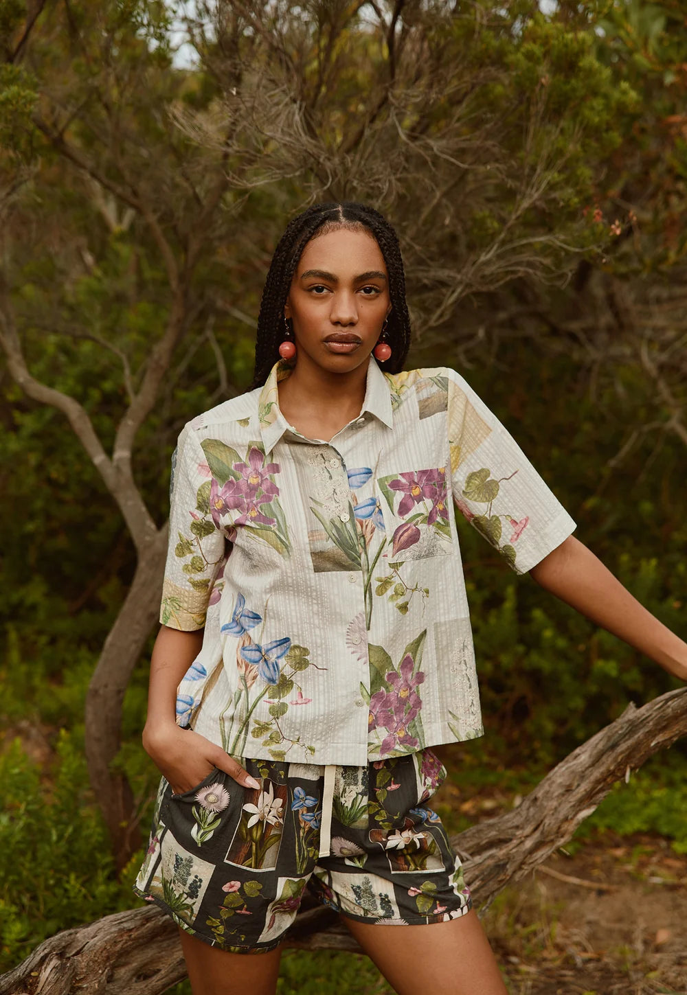 Nancybird Summer Shirt - Archive Floral