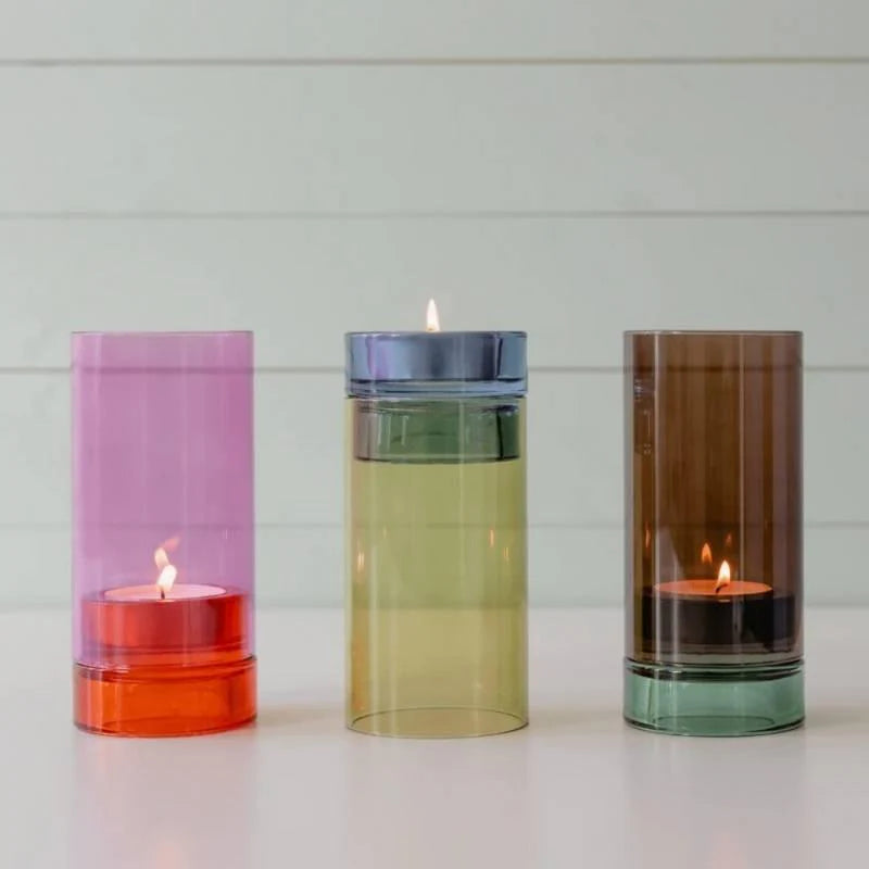 Remember Glass Lantern - Pink