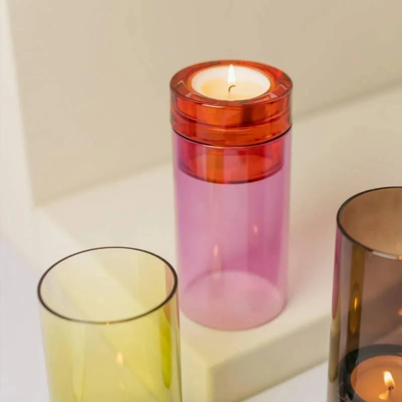 Remember Glass Lantern - Pink