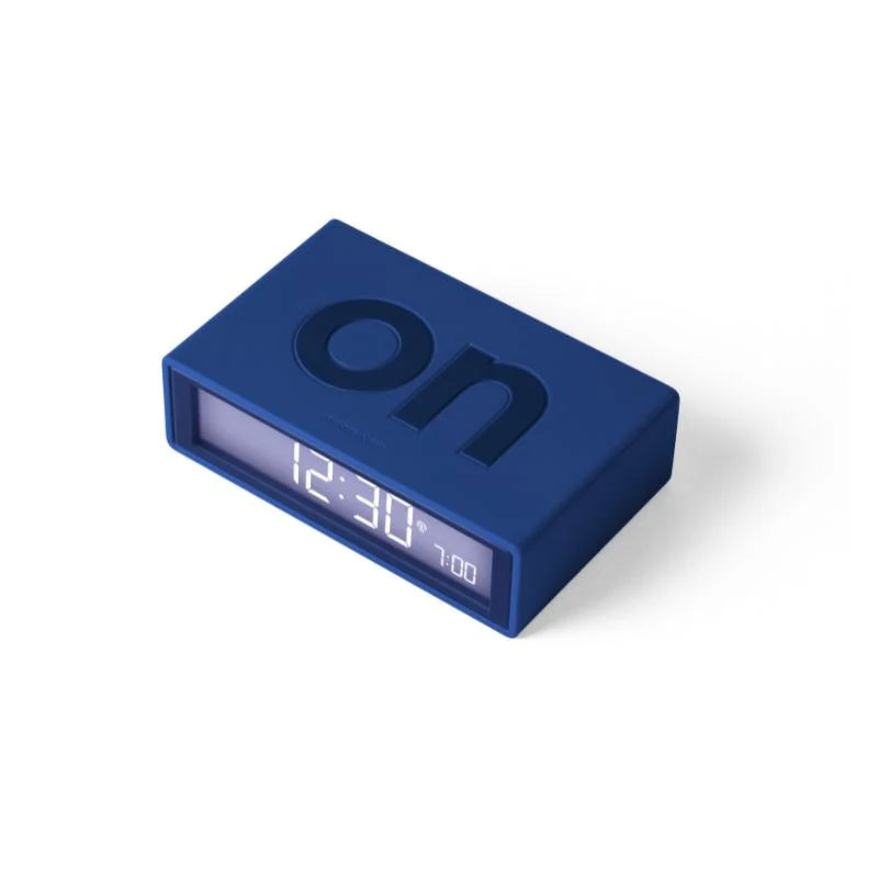 Lexon Flip Classic Alarm Clock - Dark Blue