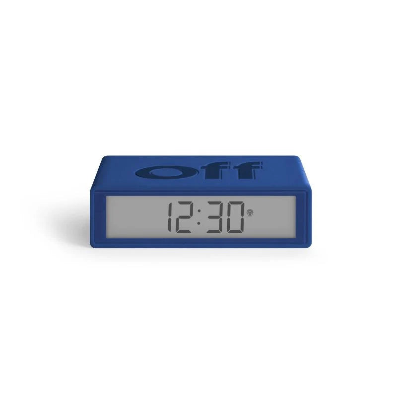 Lexon Flip Classic Alarm Clock - Dark Blue