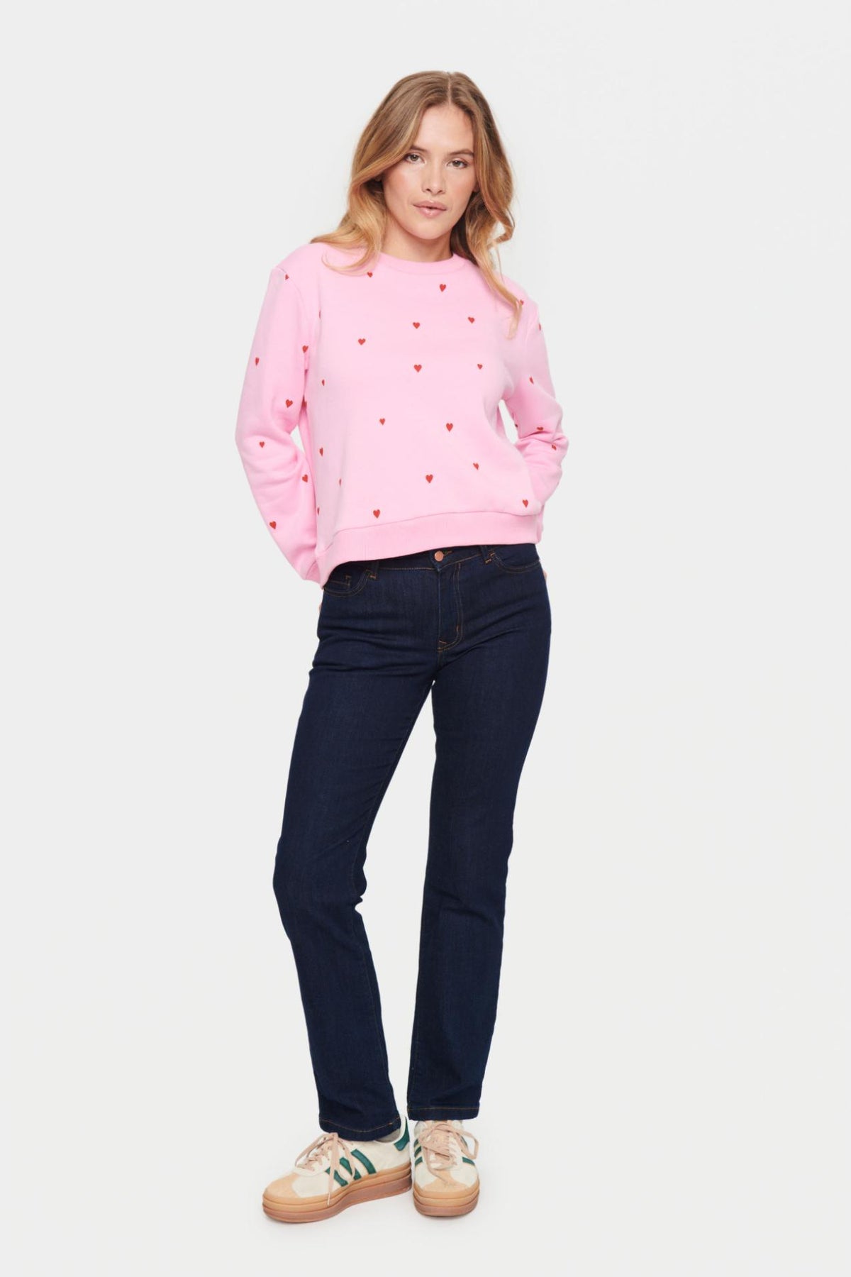 Saint Tropez Dagni Sweatshirt - Bonbon Flame Hearts