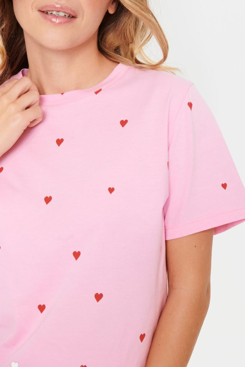 Saint Tropez Dagni T-Shirt - Bonbon Flame Hearts
