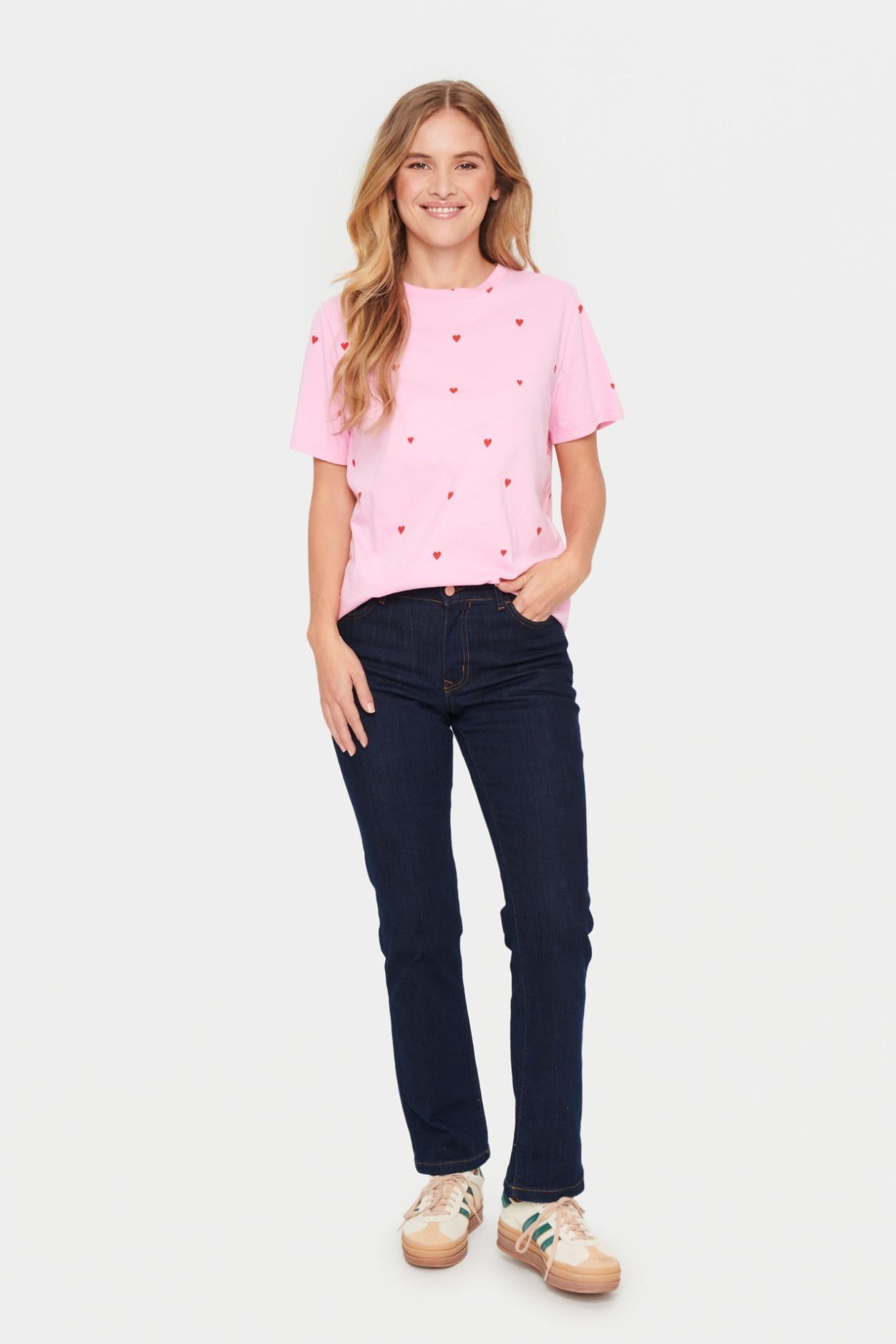 Saint Tropez Dagni T-Shirt - Bonbon Flame Hearts