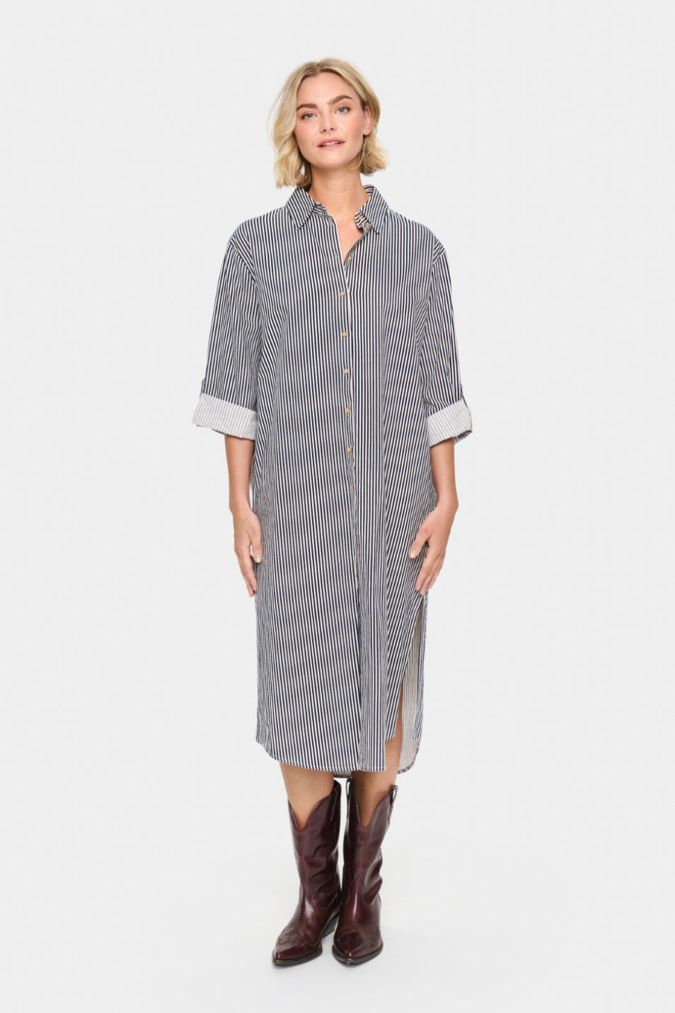 Saint Tropez Zalinda Shirt Dress - Stripe