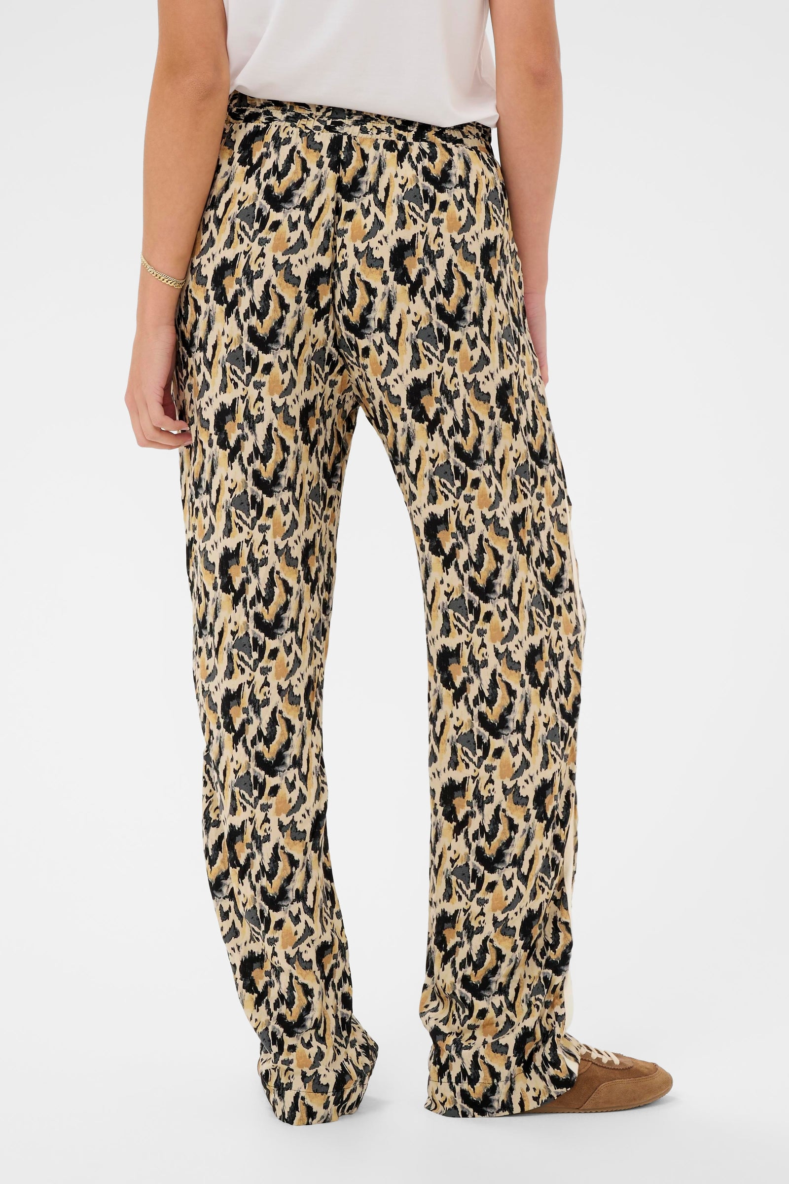 Saint Tropez Osina Pants - Tannin Blurry Animal