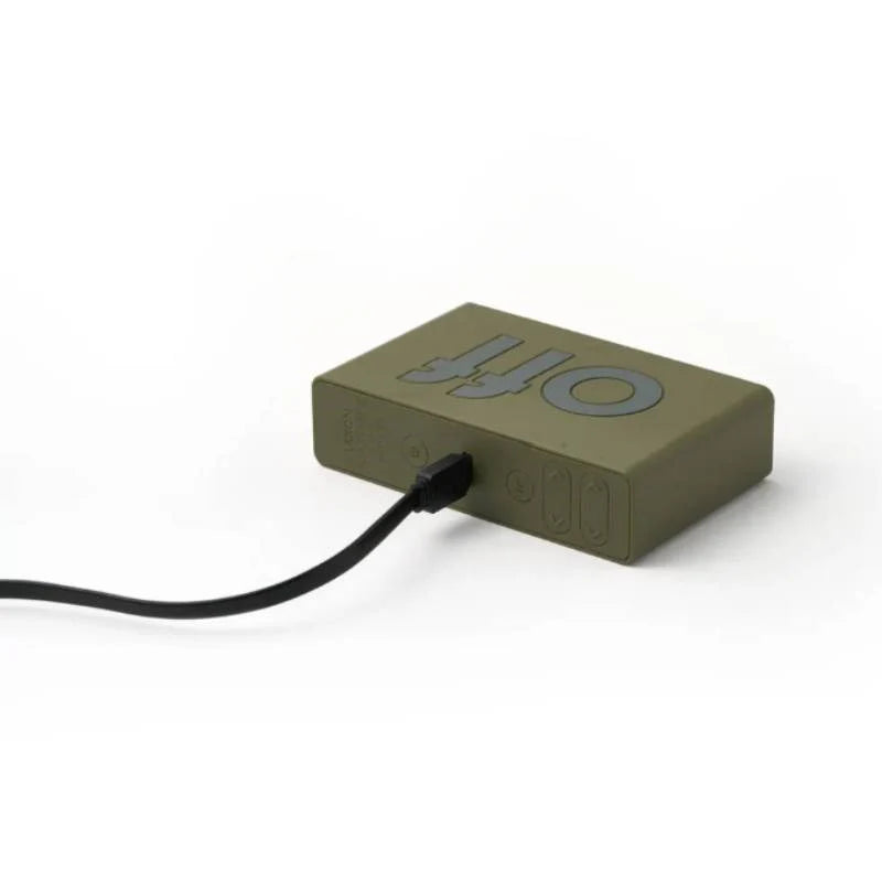 Lexon Flip Classic Alarm Clock - Khaki