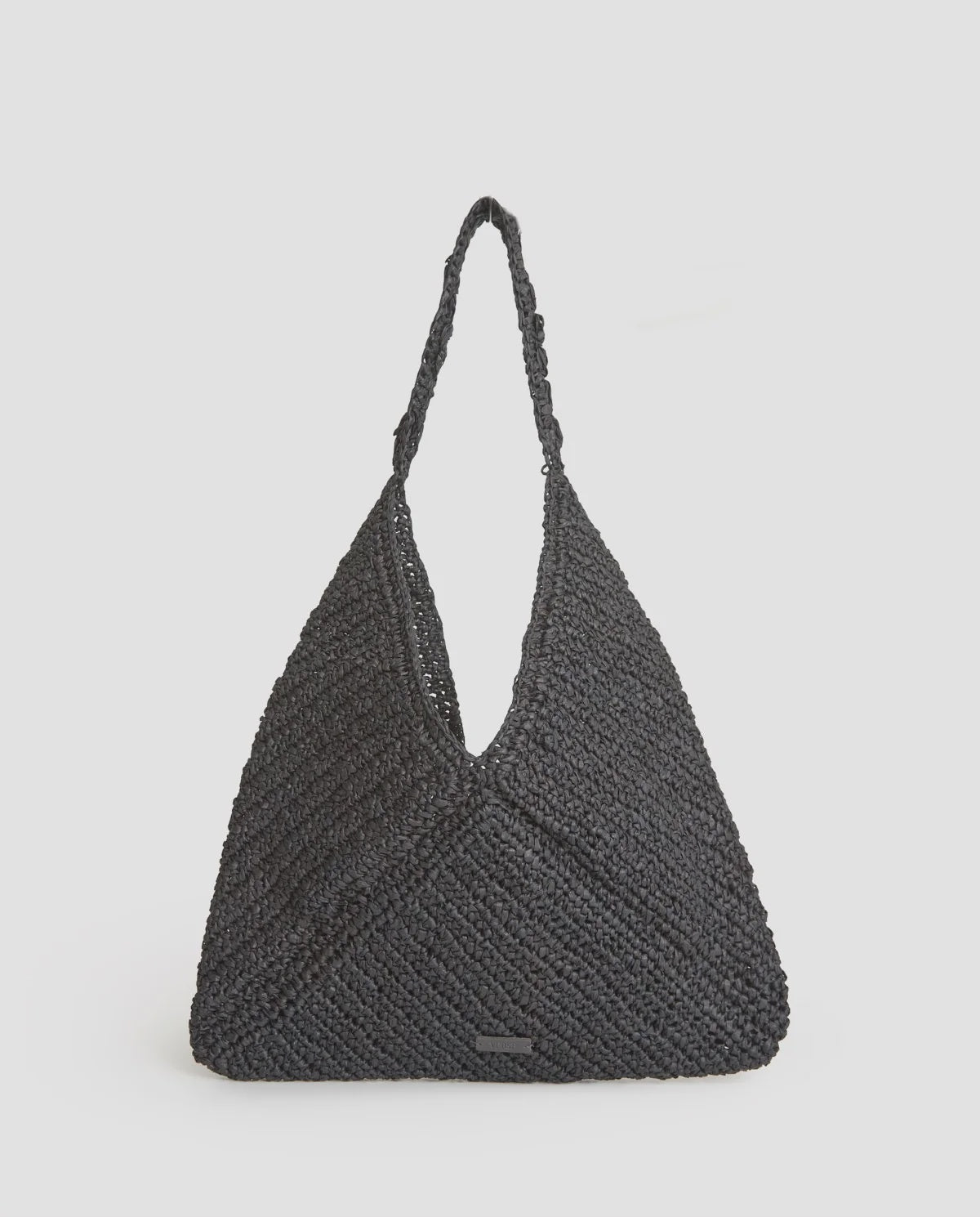 Yerse Raffia Bag - Black